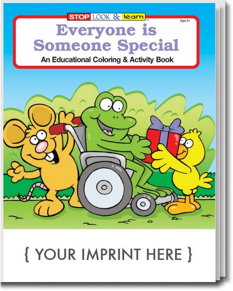 CS0468 Everyone is Someone Special Coloring and Activity BOOK with Cus